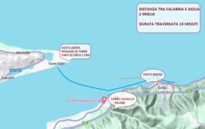 Mappa Tour Sicilia e Spiaggia di Torre Faro