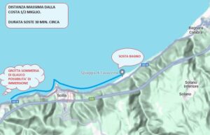 Mappa Tour di Scilla in Barca